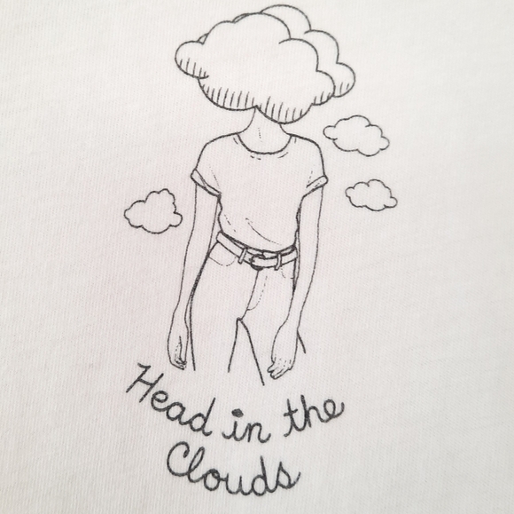 Mate The Label Head In The Clouds Tee XS - Picture 3 of 5